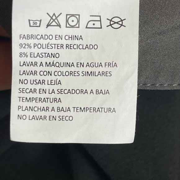 Prana Swim Trunk Mens 40 Black Drawstring Waist Zip Pocket High Rise UPF50+ - Picture 9 of 12